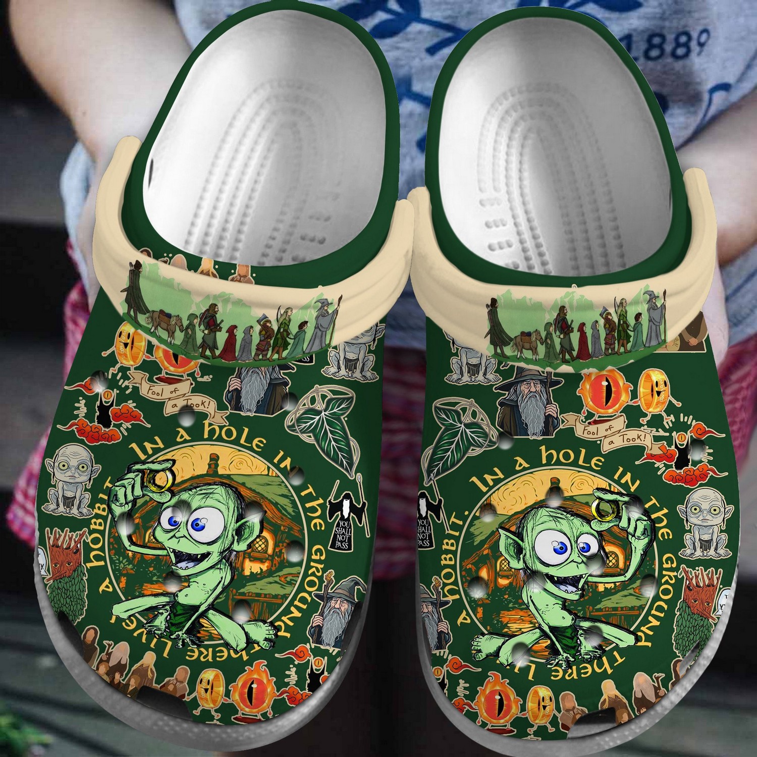 The Lord Of The Rings Movie Crocs Crocband Clogs Shoes Comfortable For Men Women and Kids