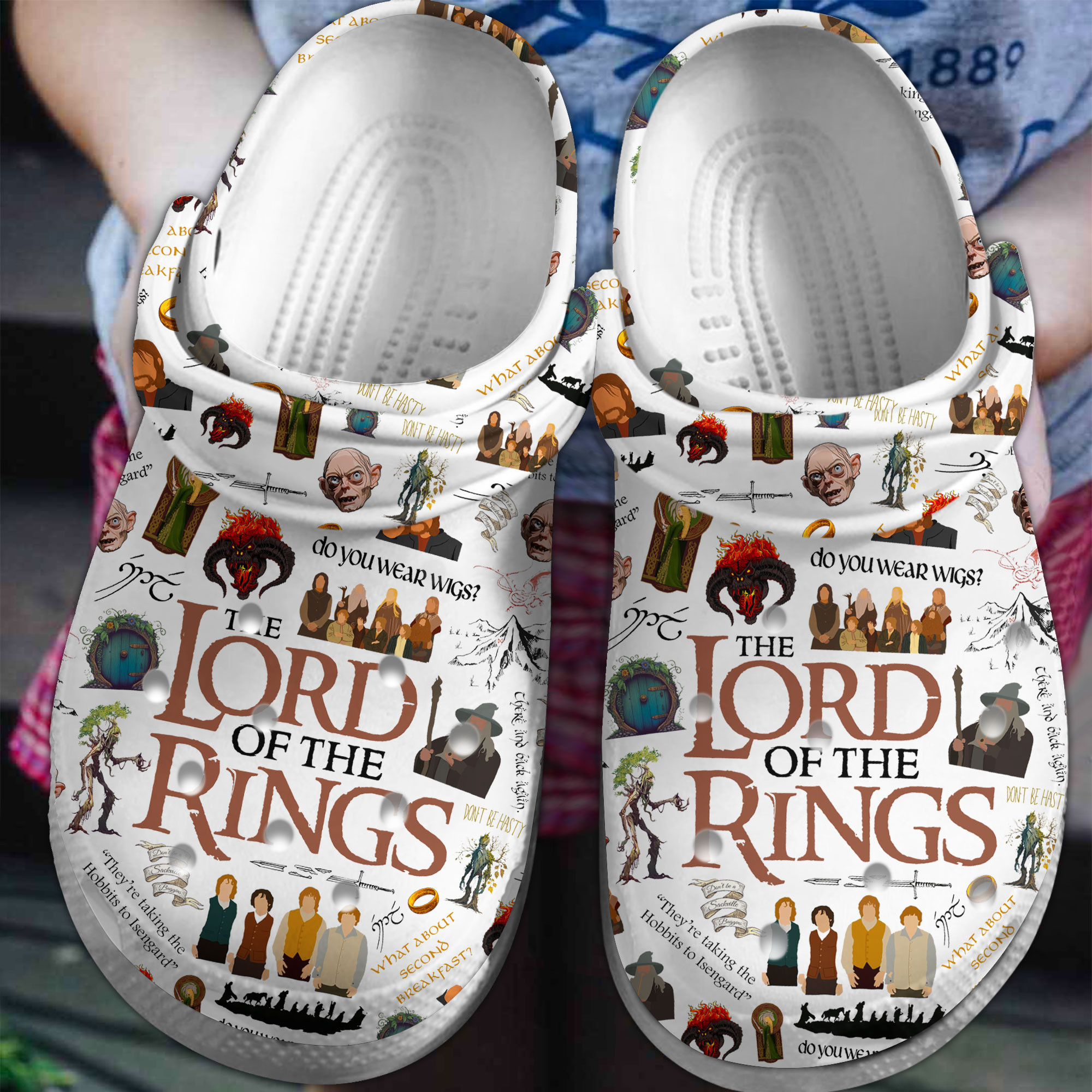 The Lord Of The Rings Movie Crocs Crocband Clogs Shoes Comfortable For Men Women and Kids