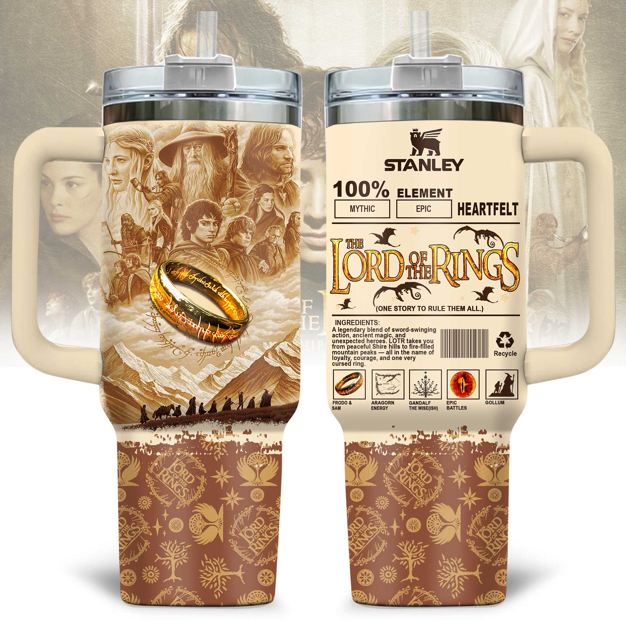 The Lord Of The Rings Movies Custom Stanley Cup 40 oz 30 oz Tumbler With HandleTVC2301174