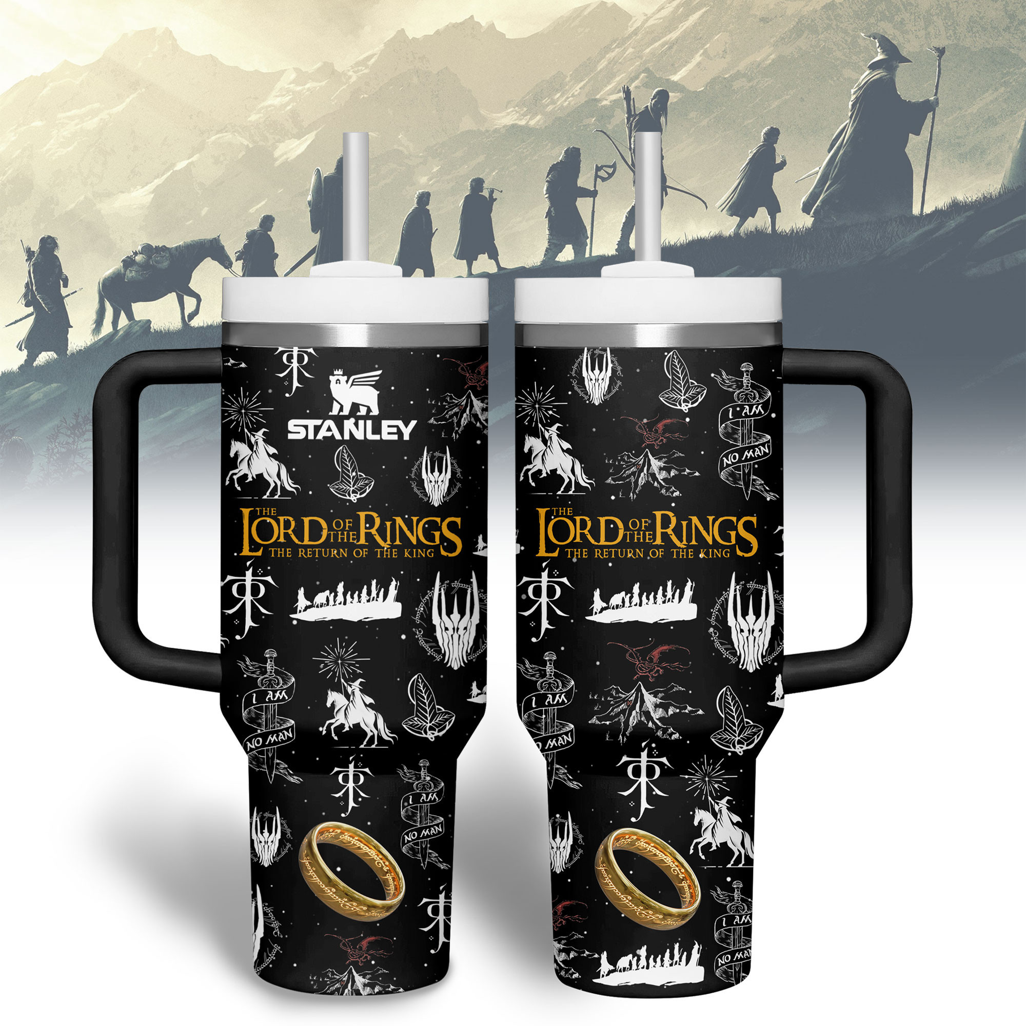 The Lord Of The Rings Movies Custom Stanley Cup 40 oz 30 oz Tumbler With HandleTVC2301335