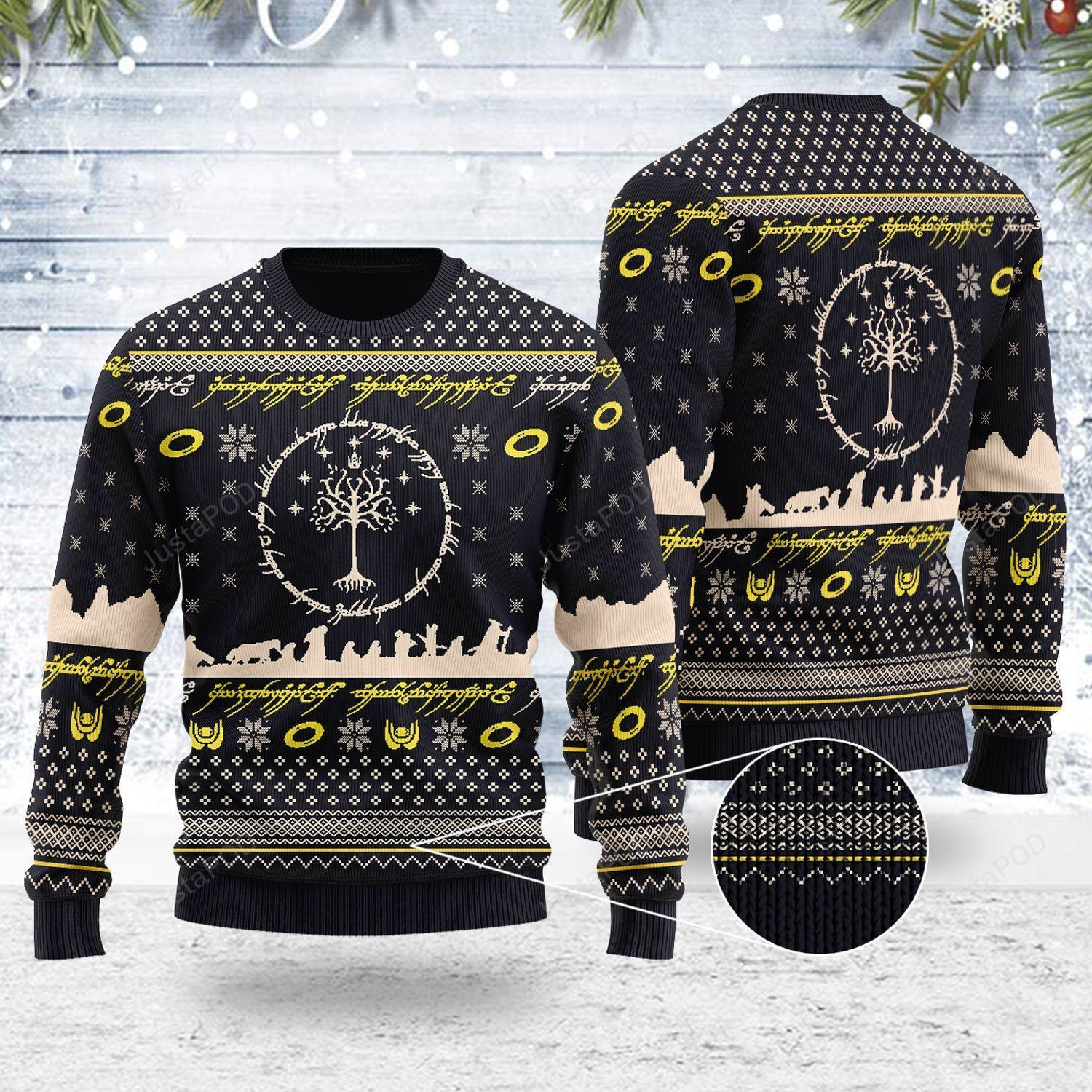 The Lord Of The Rings Ugly Christmas Sweater Adult 3D Funny Matching for family