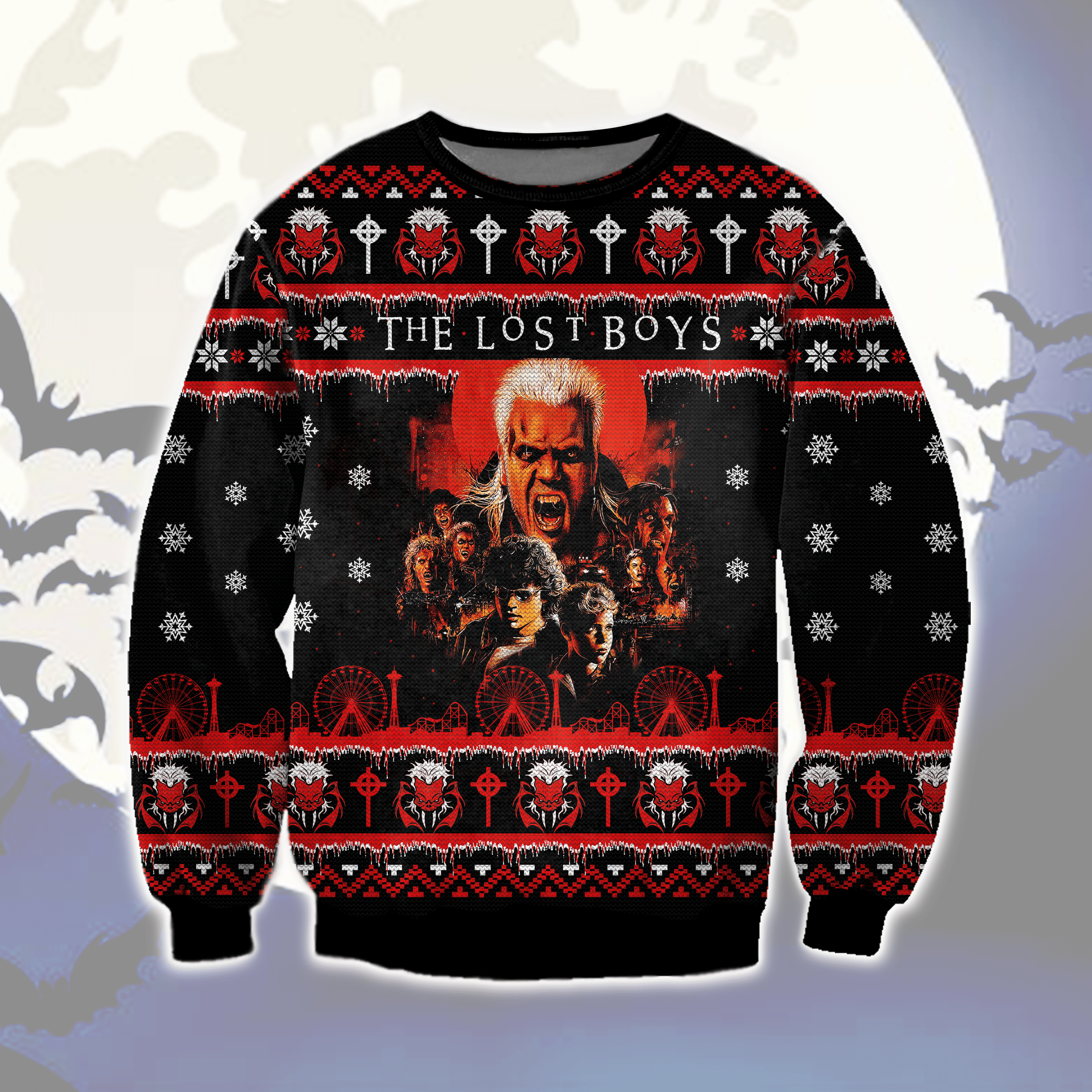 The Lost Boys 3D Print Ugly Christmas Sweater Adult 3D Funny Matching for family
