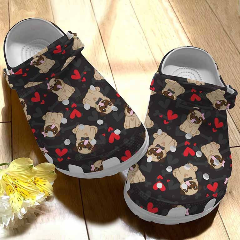 The Love Pug Clogs Shoes For Men Women Children