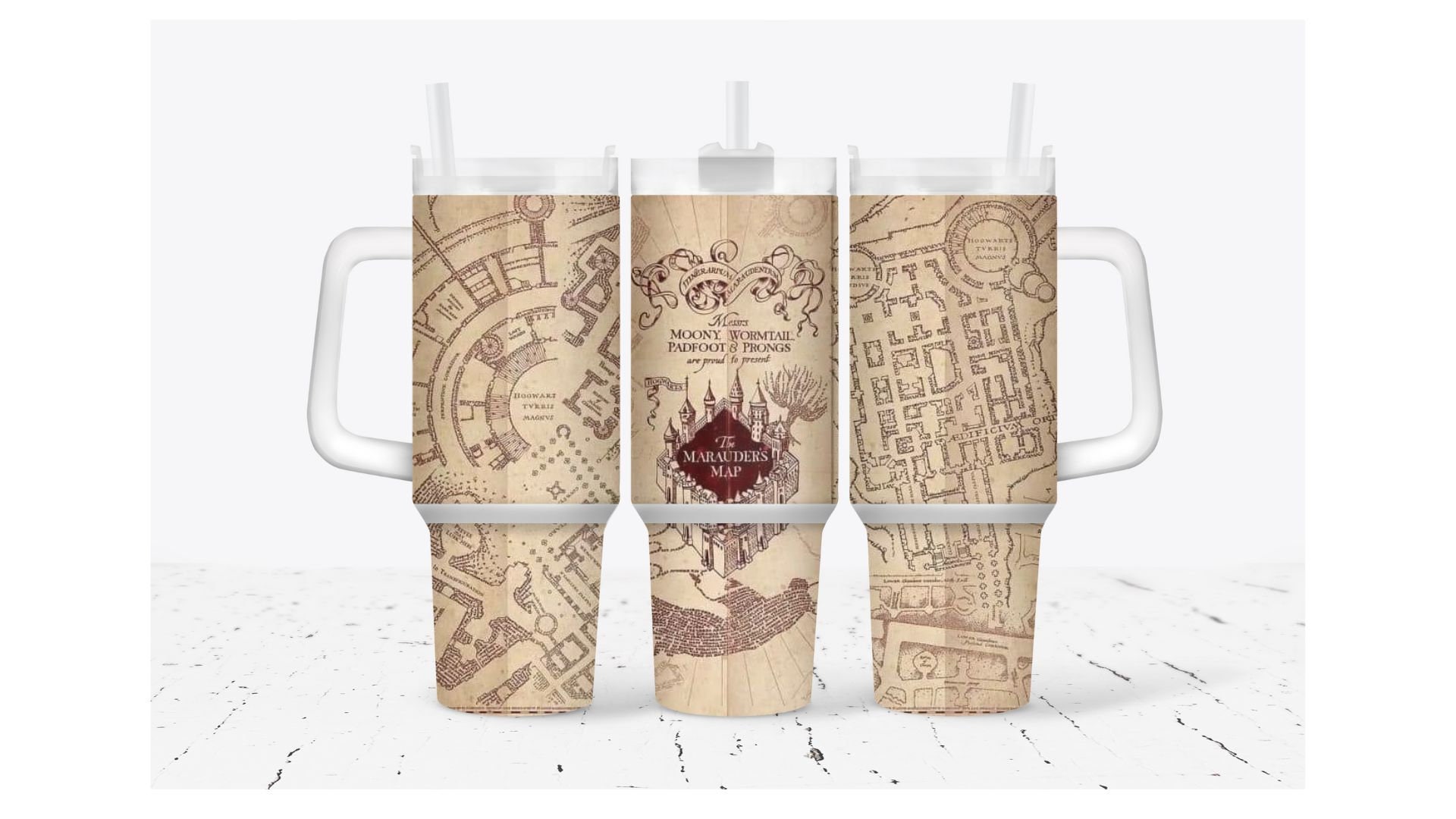 The Magical Marauder Map Harry Potter Movies Custom Stanley Cup 40 oz 30 oz Tumbler With HandleTVC2301931