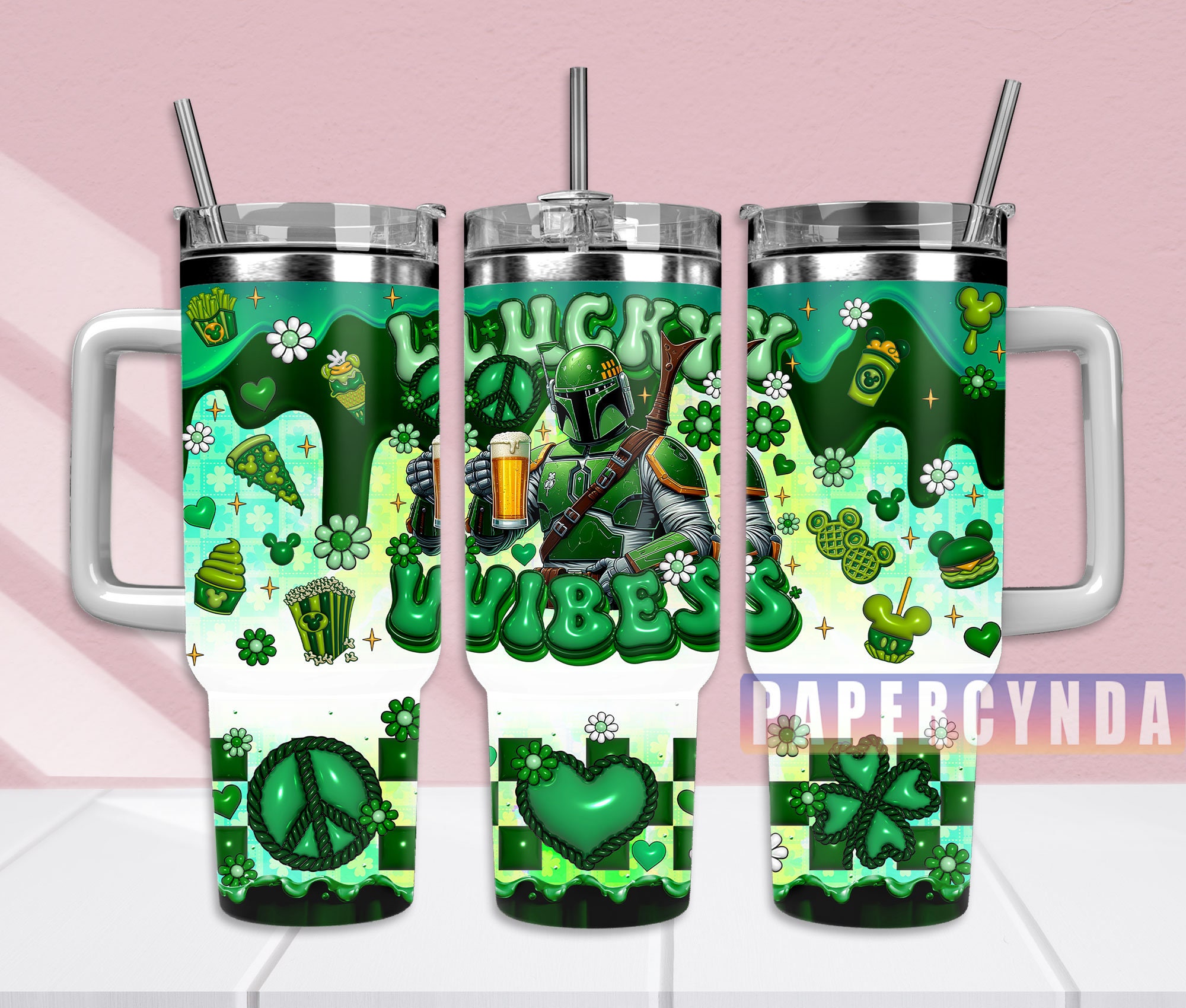 The Mandalorian Custom Stanley Cup 40 oz 30 oz Tumbler With HandleTVC2301834