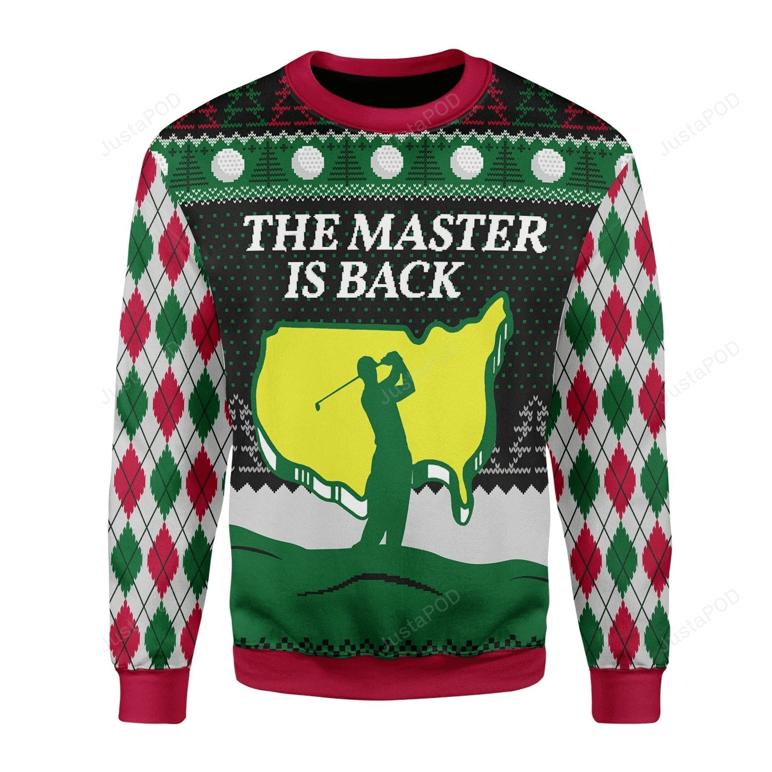 The Master Is Back Ugly Christmas Sweater Adult 3D Funny Matching for family
