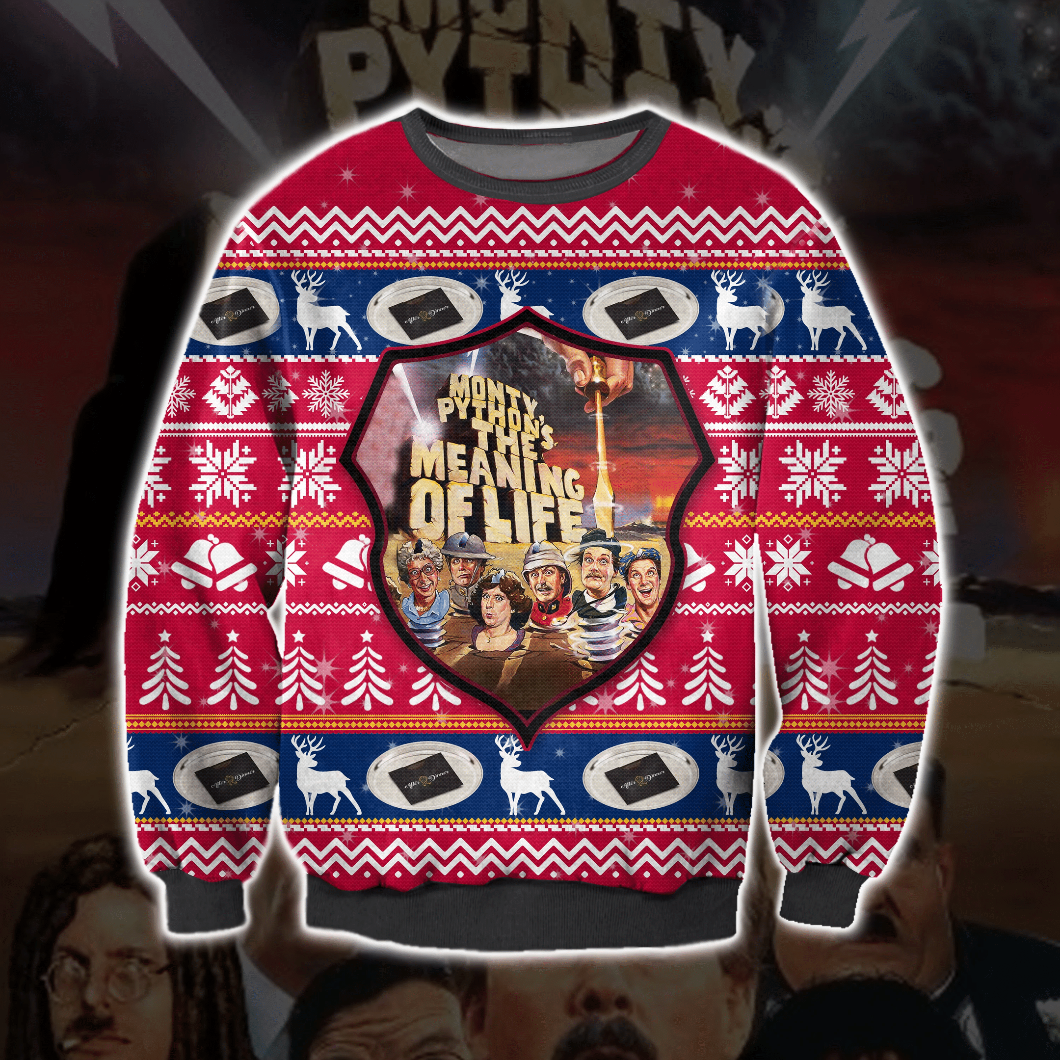 The Meaning Of Life Ugly Christmas Sweater Adult 3D Funny Matching for family