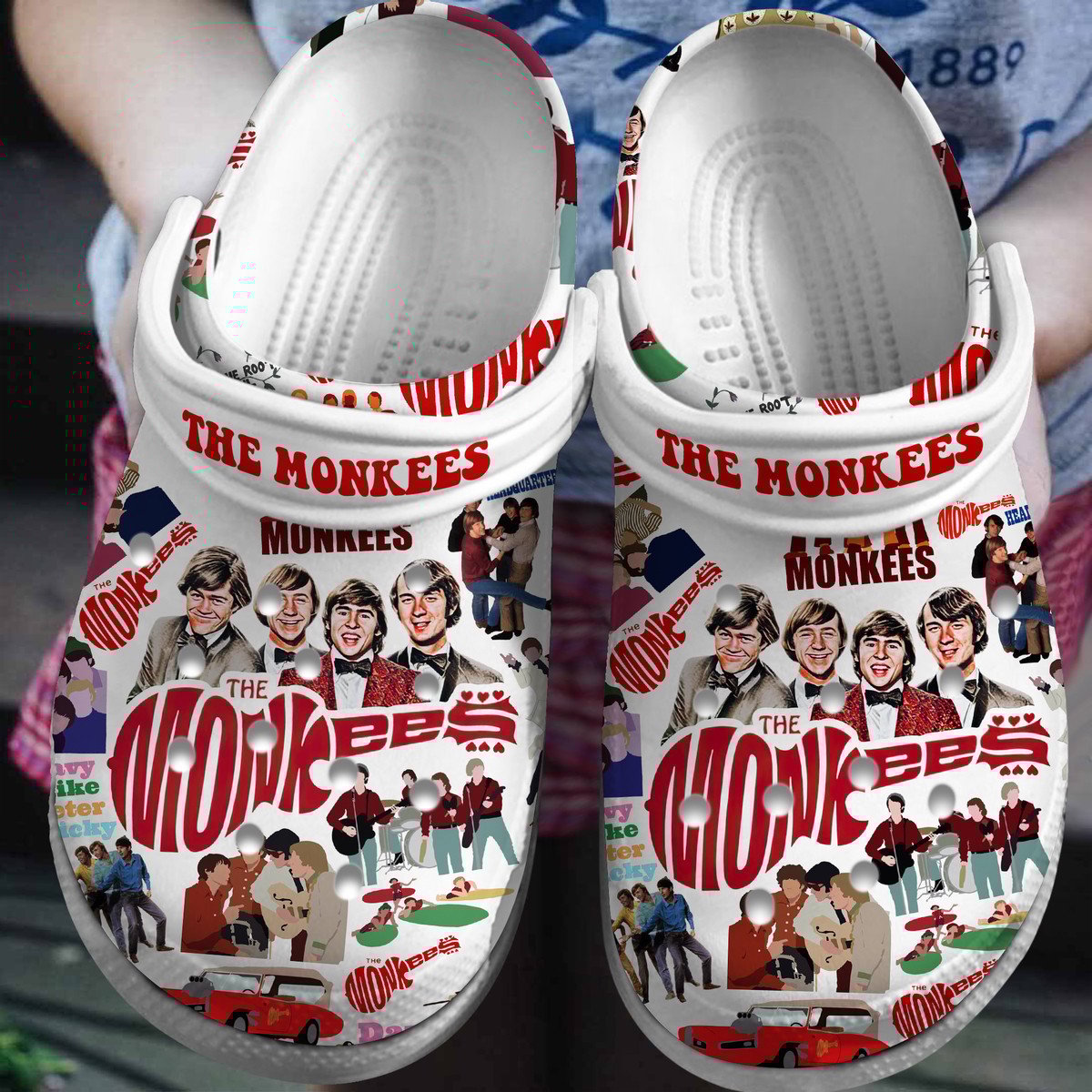 The Monkees Band Music Crocs Crocband Clogs Shoes Comfortable For Men Women and Kids