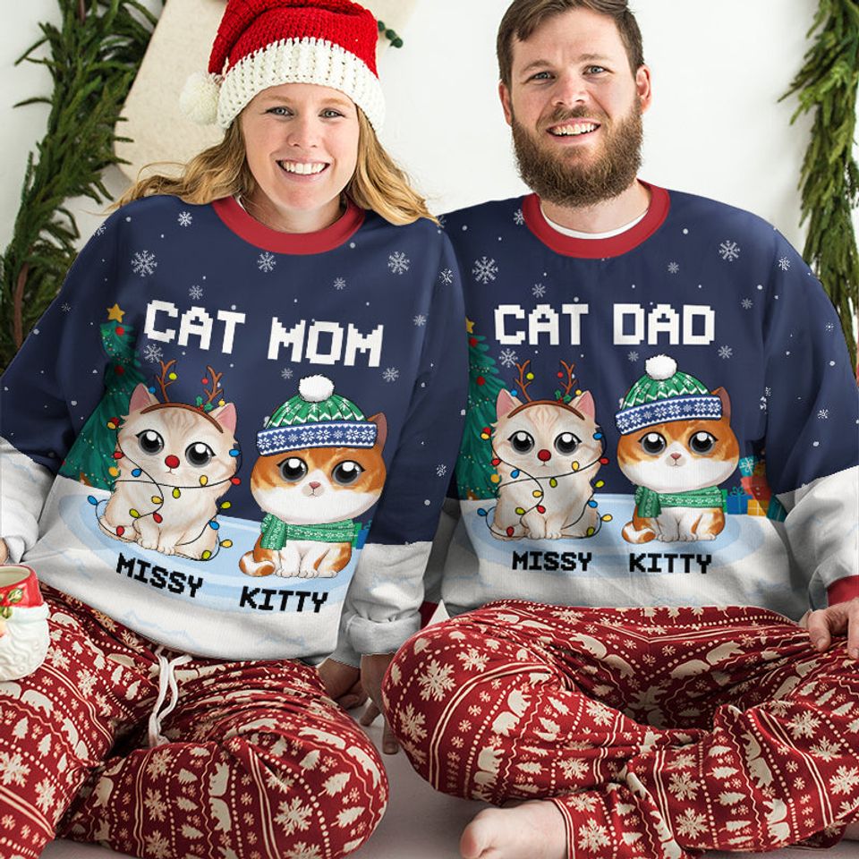 The Most Beautiful Time Of Year - Cat Personalized Sweatshirt - Gift For Pet Owners, Pet Lovers - Image 2