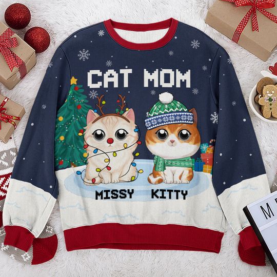 The Most Beautiful Time Of Year - Cat Personalized Sweatshirt - Gift For Pet Owners, Pet Lovers - Image 4