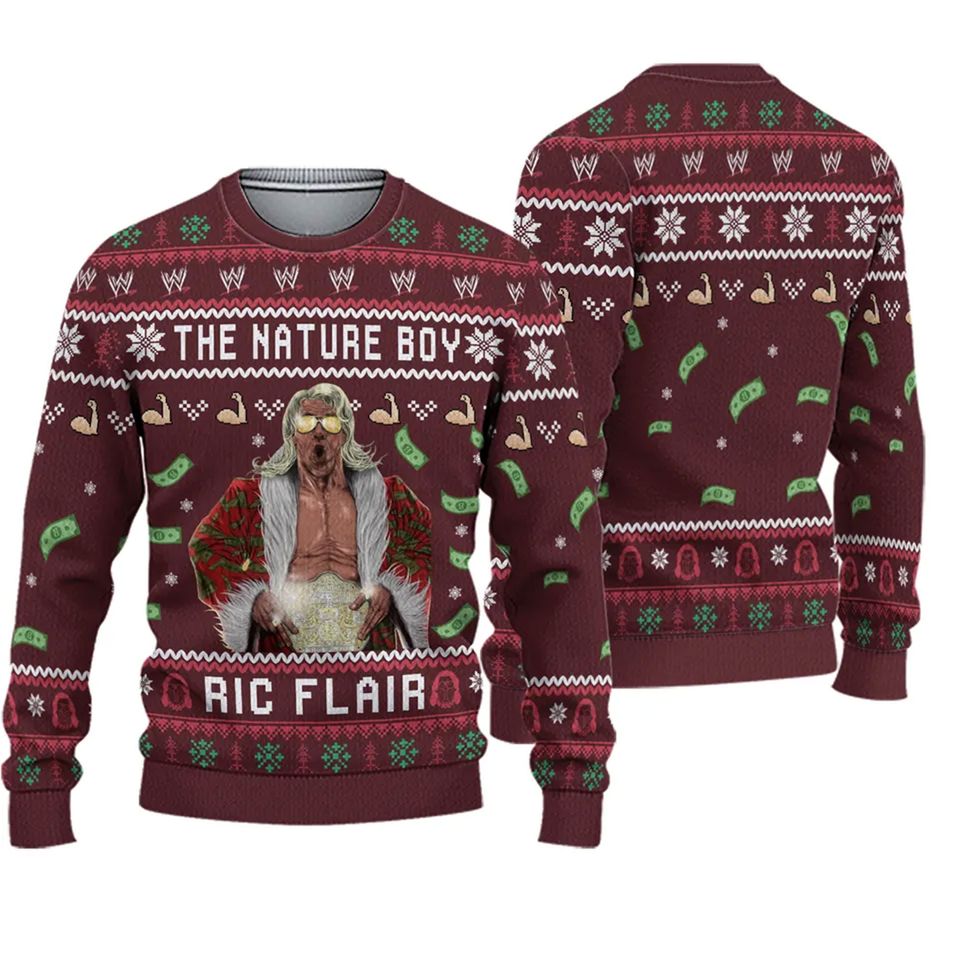 The Nature Boy Ric Flair Ugly Christmas Sweater