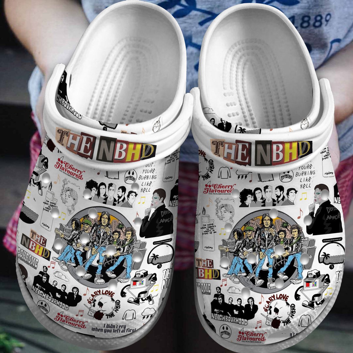 The Neighbourhood Music Crocs Crocband Clogs Shoes Comfortable For Men Women and Kids