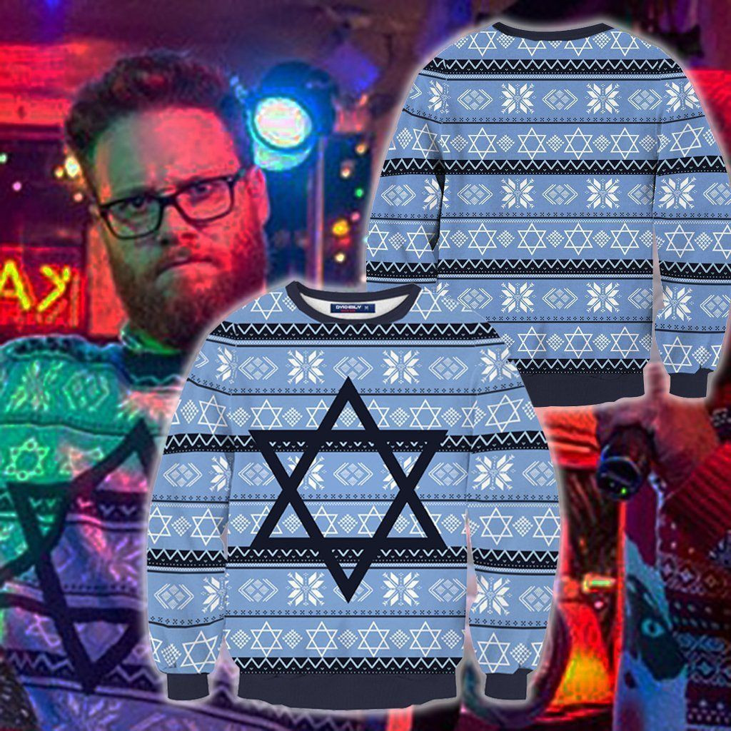 The Night Before (2015) Isaac Ugly Christmas Sweater Adult 3D Funny Matching for family