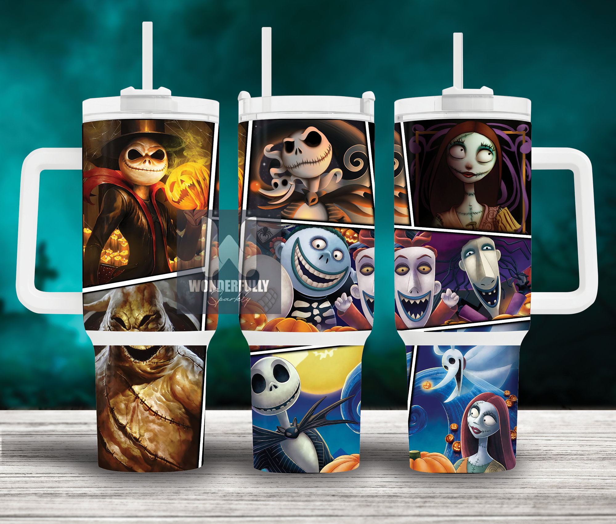 The Nightmare Before Christmas Cartoon Custom Stanley Cup 40 oz 30 oz Tumbler With HandleTVC2301155