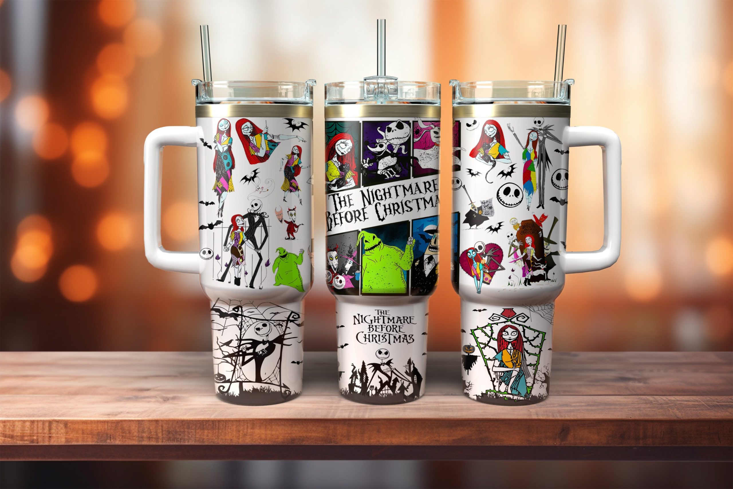 The Nightmare Before Christmas Cartoon Custom Stanley Cup 40 oz 30 oz Tumbler With HandleTVC2301877