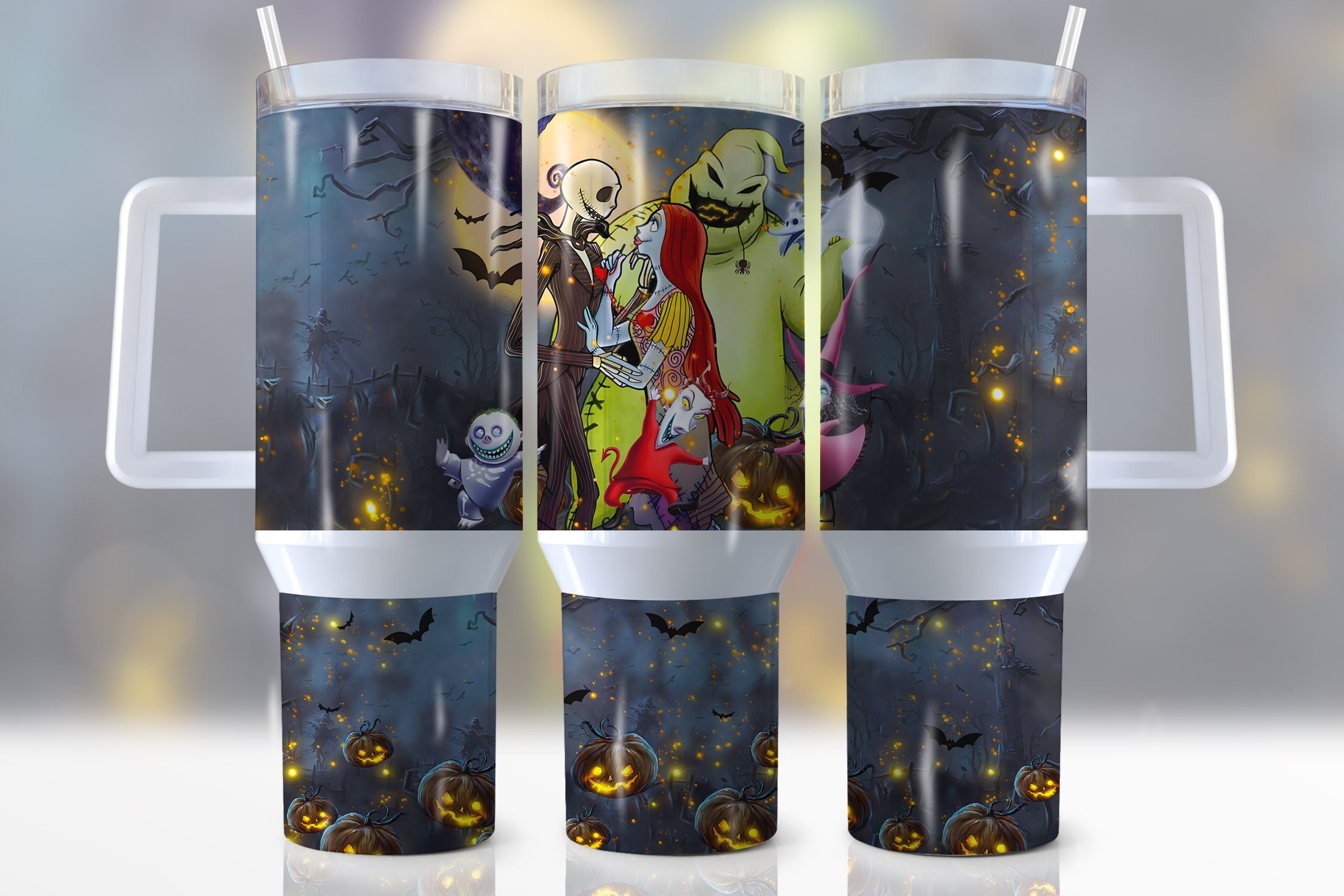 The Nightmare Before Christmas Cartoon Custom Stanley Cup 40 oz 30 oz Tumbler With HandleTVC2301953