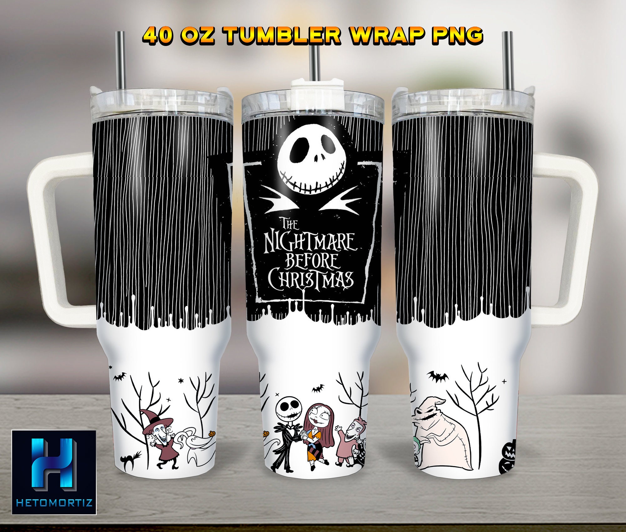 The Nightmare Before Christmas Cartoon Custom Stanley Cup 40 oz 30 oz Tumbler With HandleTVC2301968