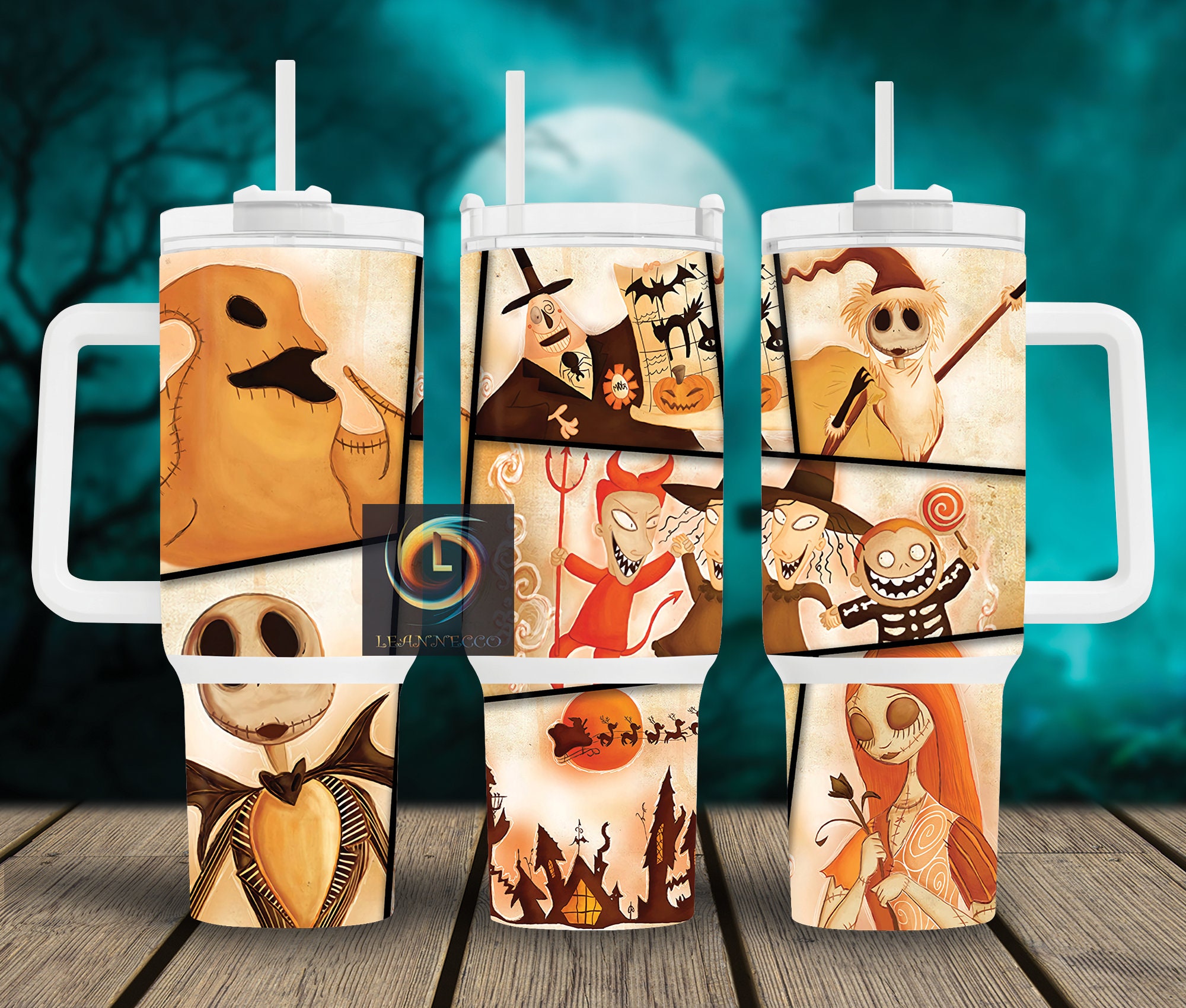 The Nightmare Before Christmas Cartoon Custom Stanley Cup 40 oz 30 oz Tumbler With HandleTVC2301995