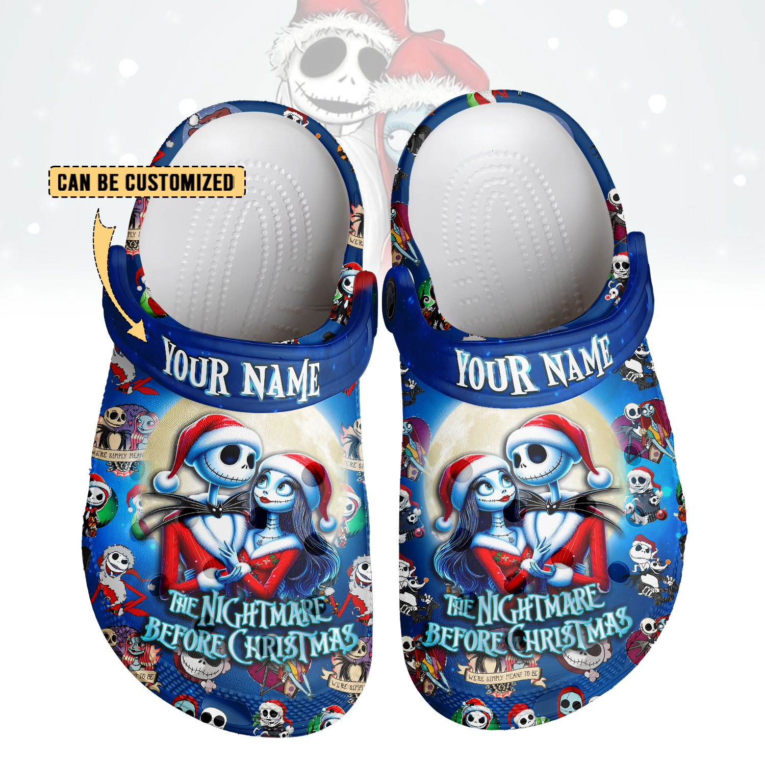 The Nightmare Before Christmas Crocs Crocband Clogs Shoes Comfortable For Men Women and Kids