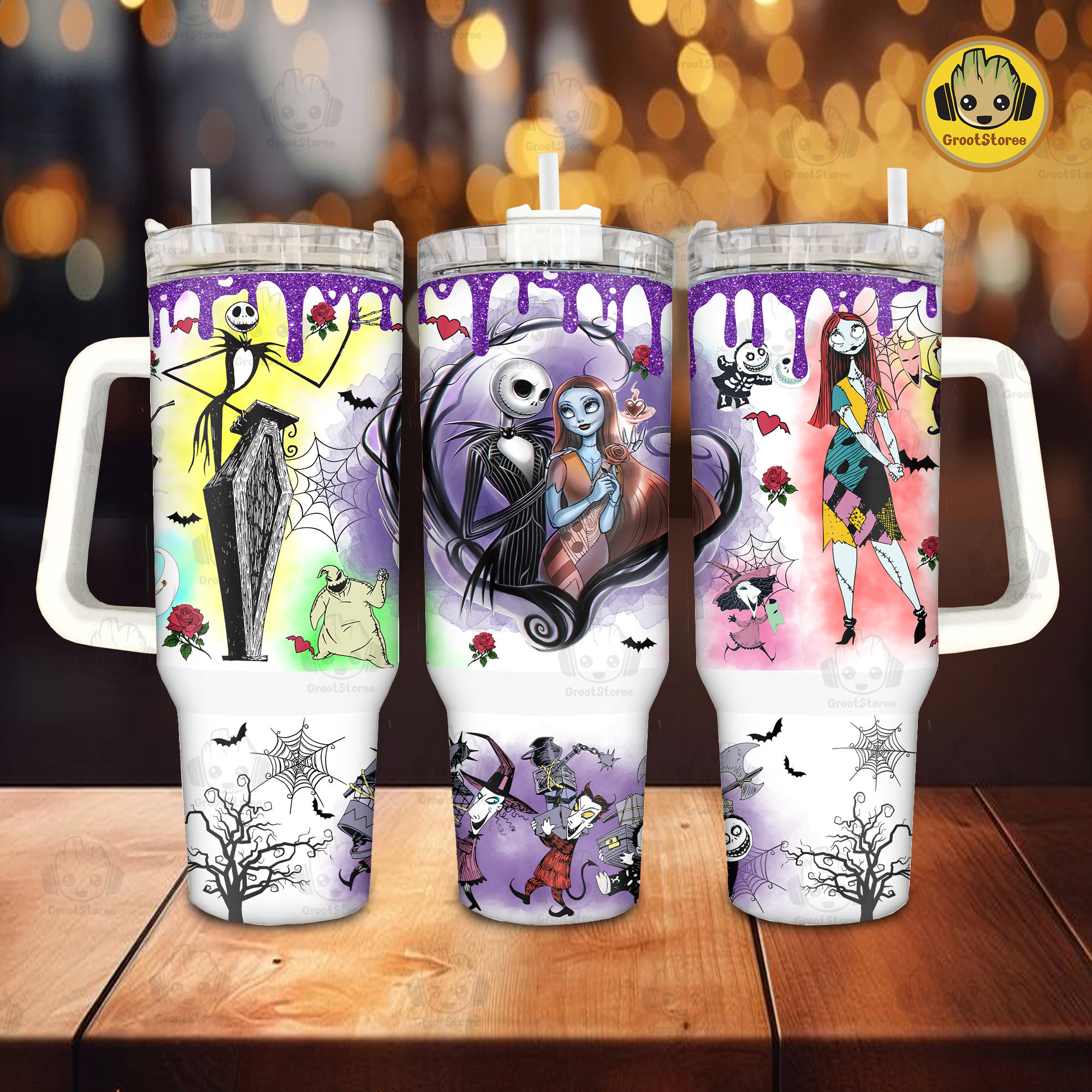 The Nightmare Before Christmas Disney Cartoon Custom Stanley Cup 40 oz 30 oz Tumbler With HandleTVC2301911