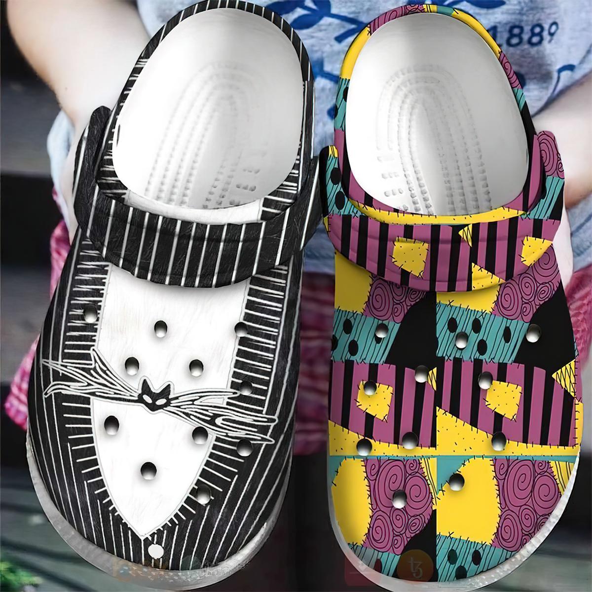 The Nightmare Before Christmas Movie Crocs Crocband Clogs Shoes Comfortable For Men Women and Kids