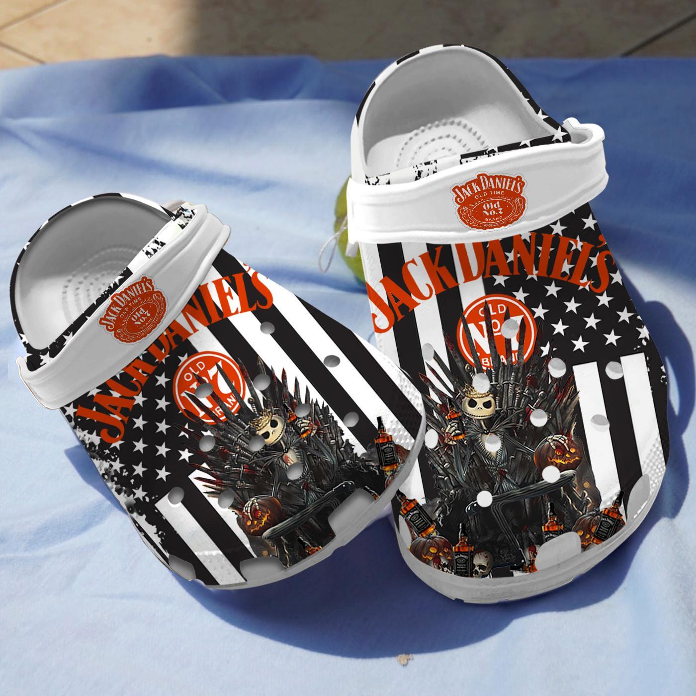 The Nightmare Before Christmas Movie Crocs Crocband Clogs Shoes Comfortable For Men Women and Kids