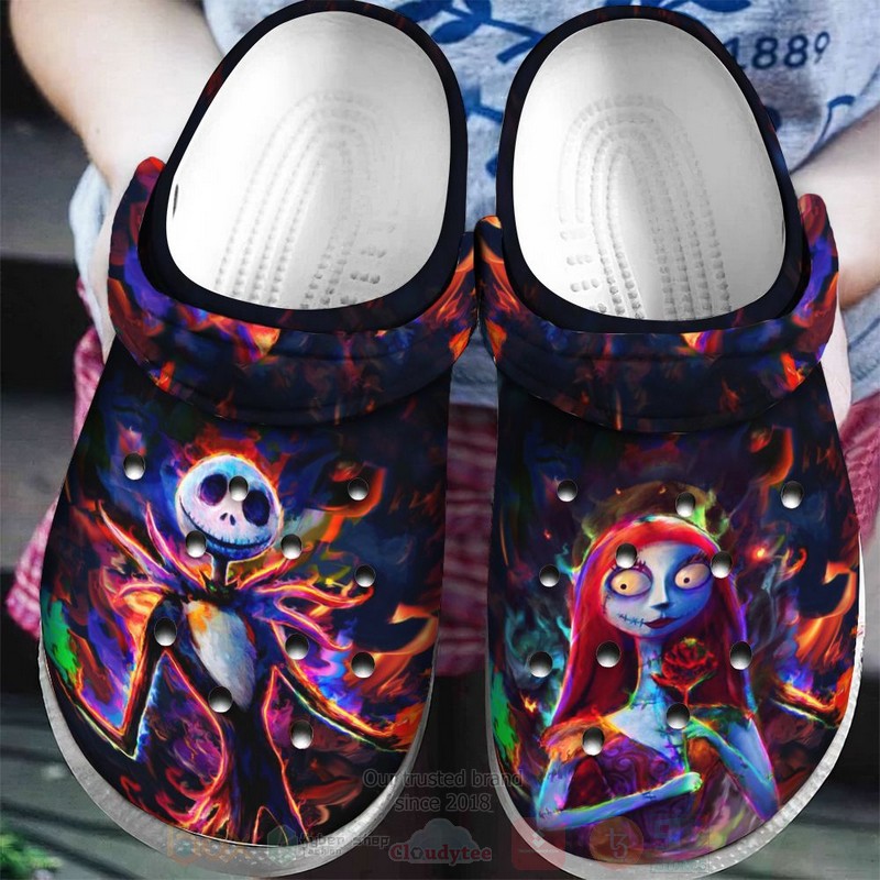 The Nightmare Before Christmas Movie Crocs Crocband Clogs Shoes Comfortable For Men Women and Kids