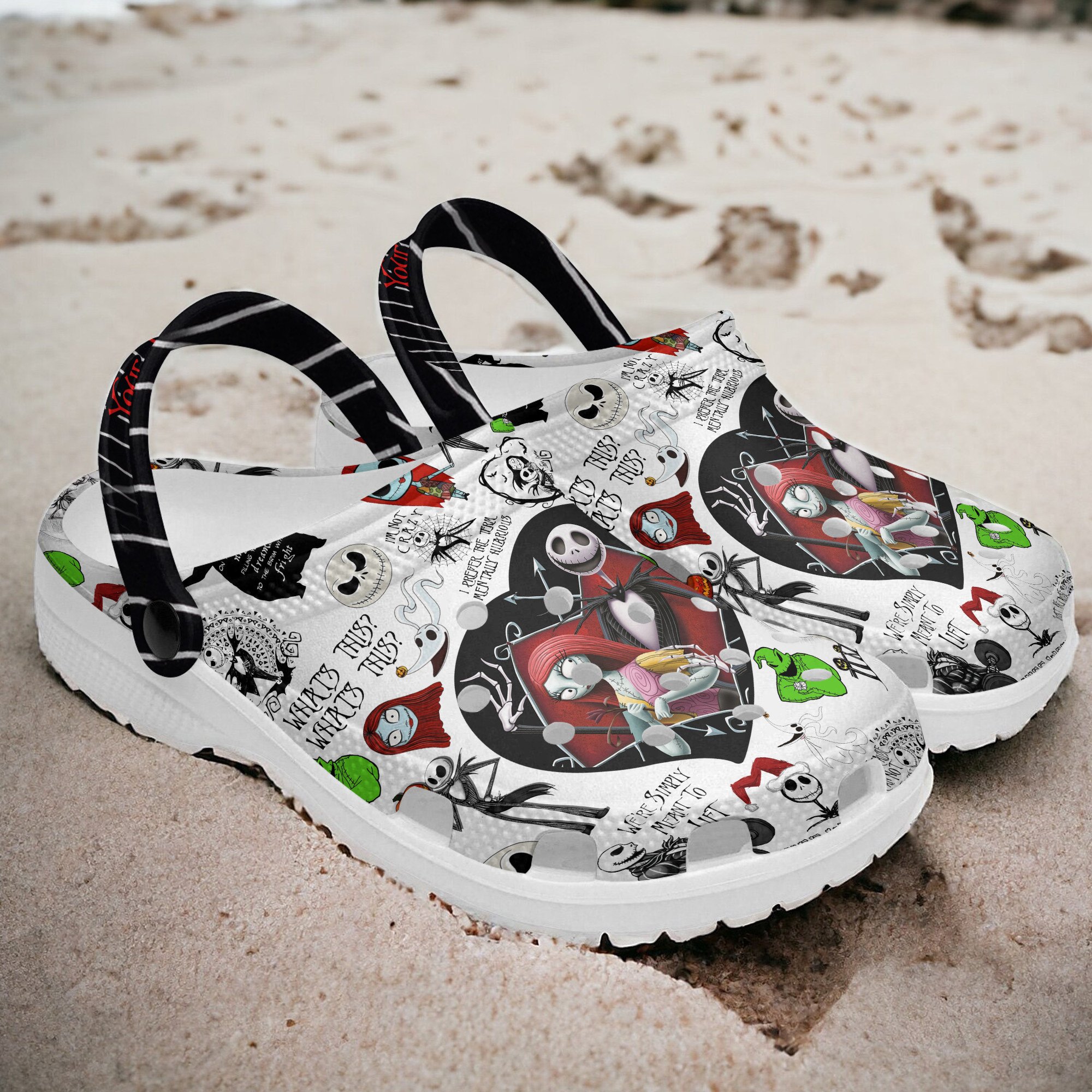 The Nightmare Before Christmas Movie Crocs Crocband Clogs Shoes Comfortable For Men Women and Kids - Image 3