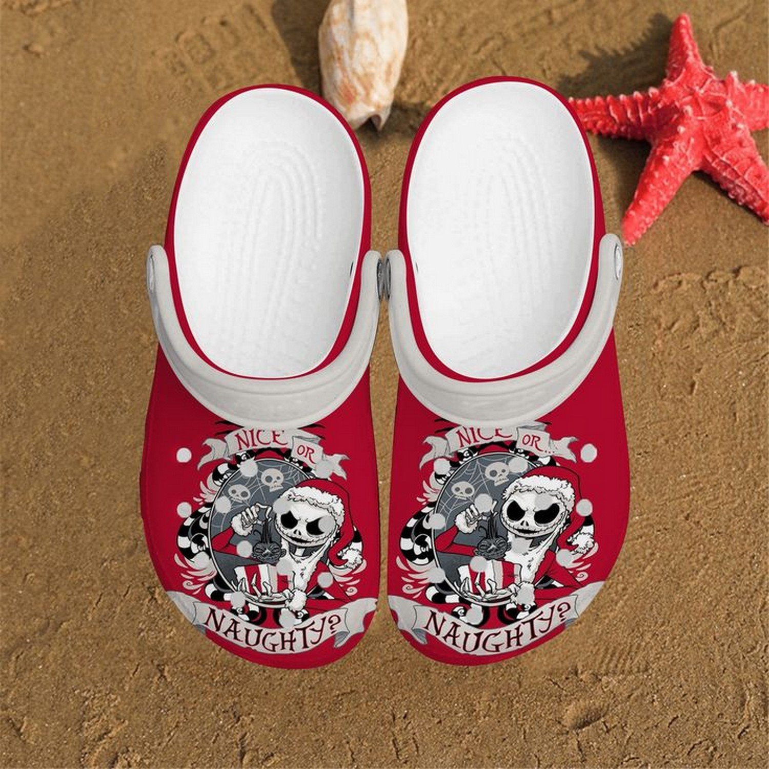 The Nightmare Before Christmas Movie Crocs Crocband Clogs Shoes Comfortable For Men Women and Kids