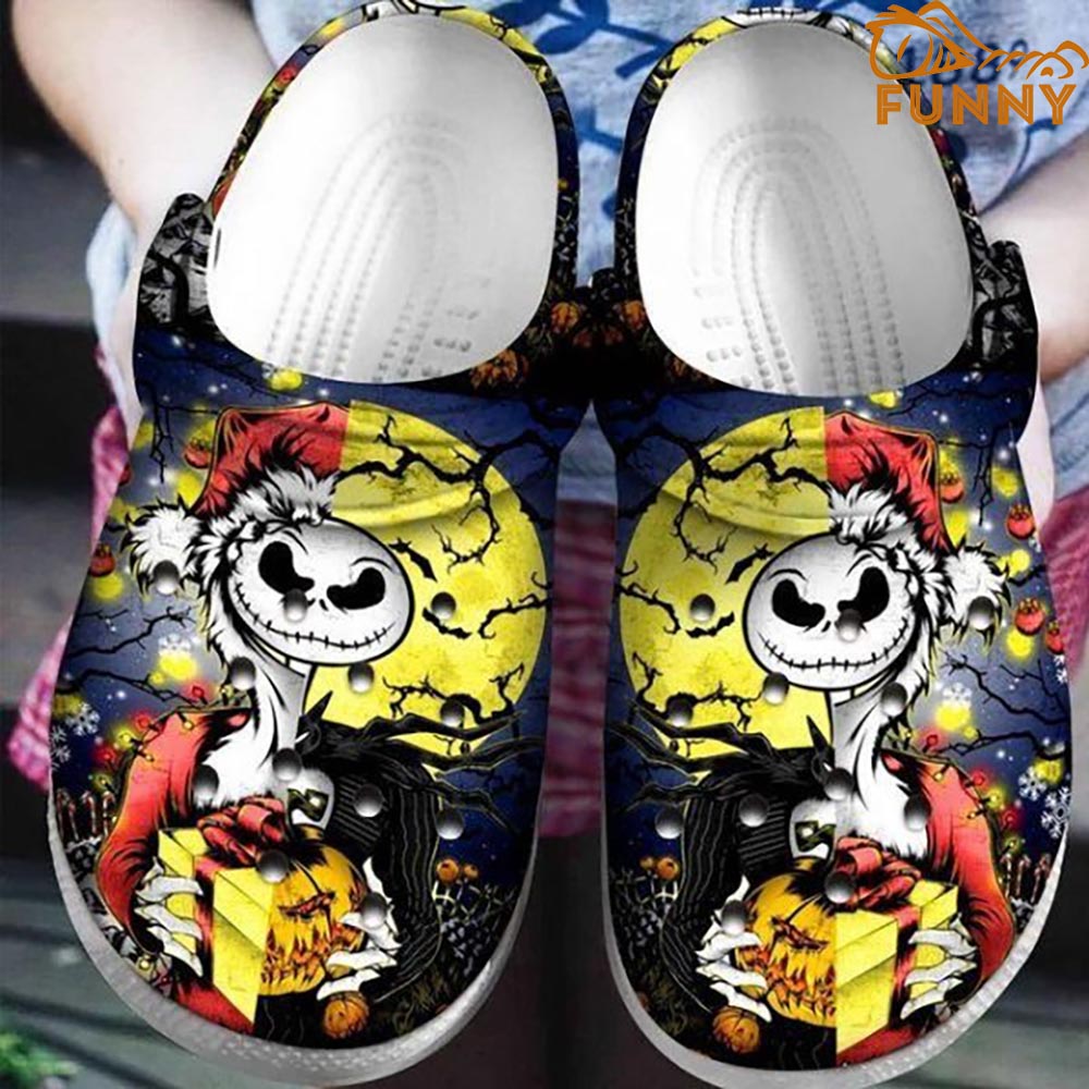 The Nightmare Before Christmas Movie Crocs Crocband Clogs Shoes Comfortable For Men Women and Kids