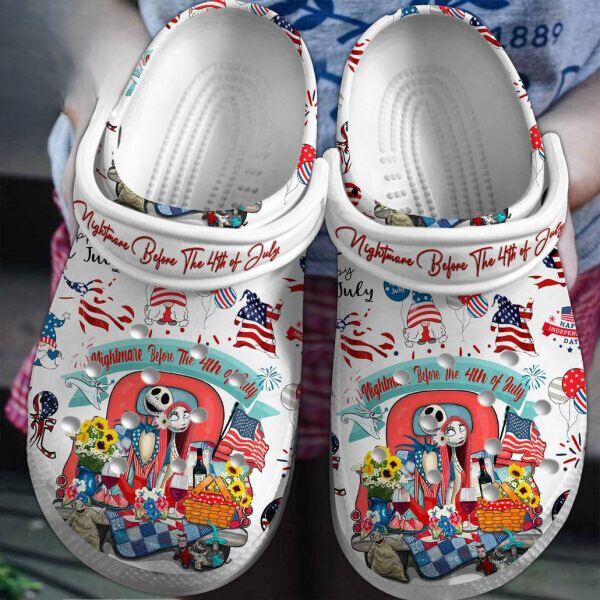 The Nightmare Before Christmas Movie Crocs Crocband Clogs Shoes Comfortable For Men Women and Kids