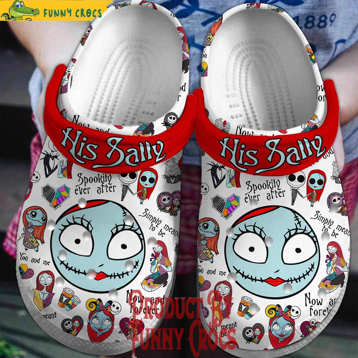 The Nightmare Before Christmas Movie Crocs Crocband Clogs Shoes Comfortable For Men Women and Kids