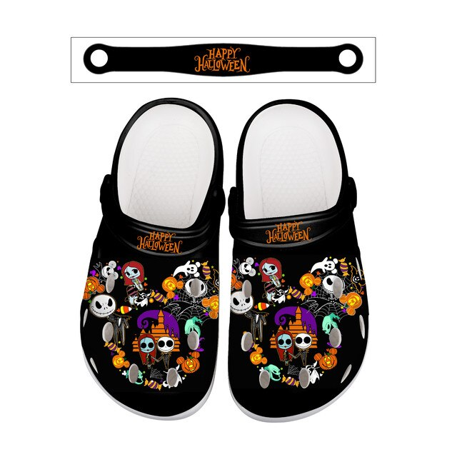 The Nightmare Before Christmas Movie Crocs Crocband Clogs Shoes Comfortable For Men Women and Kids