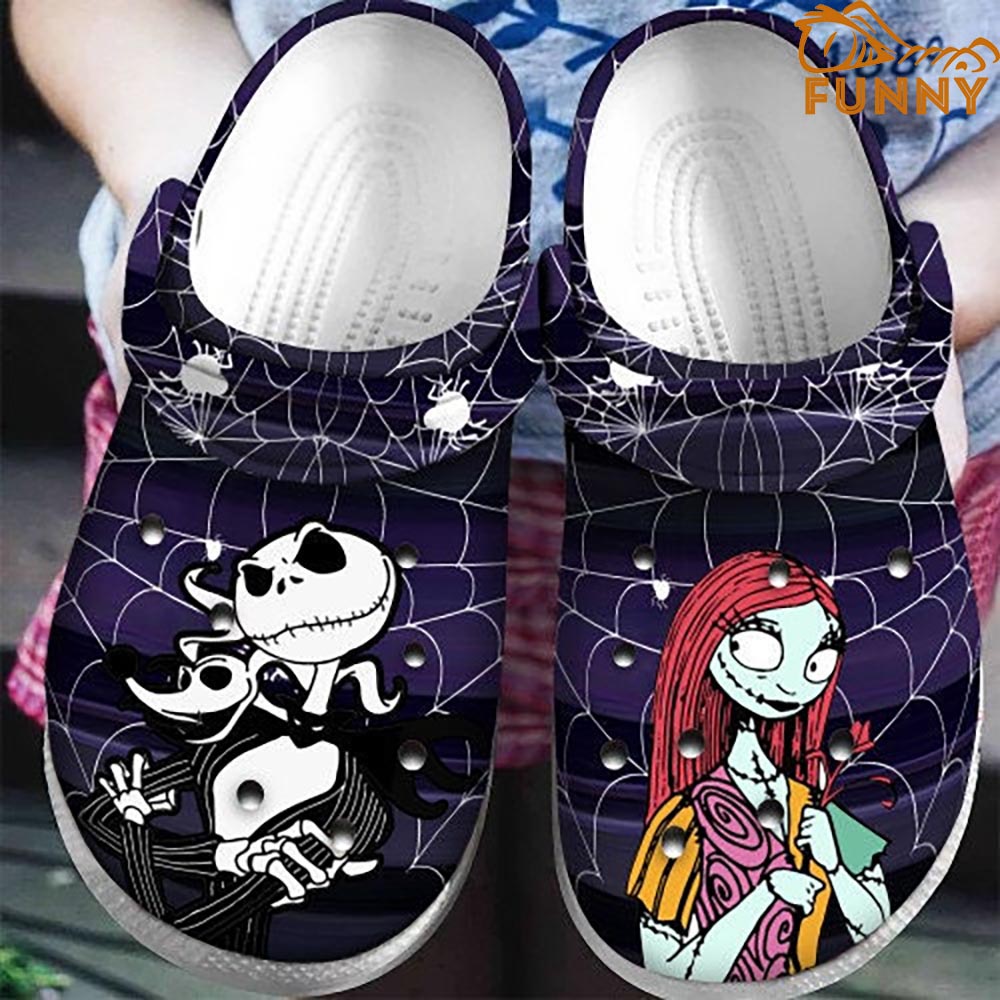 The Nightmare Before Christmas Movie Crocs Crocband Clogs Shoes Comfortable For Men Women and Kids