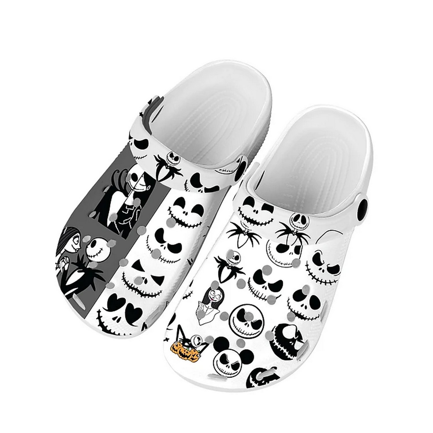 The Nightmare Before Christmas Movie Crocs Crocband Clogs Shoes Comfortable For Men Women and Kids