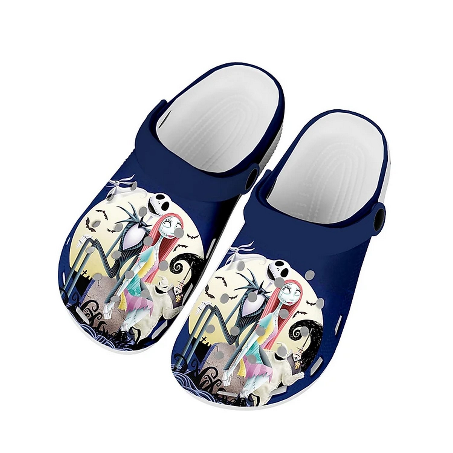 The Nightmare Before Christmas Movie Crocs Crocband Clogs Shoes Comfortable For Men Women and Kids