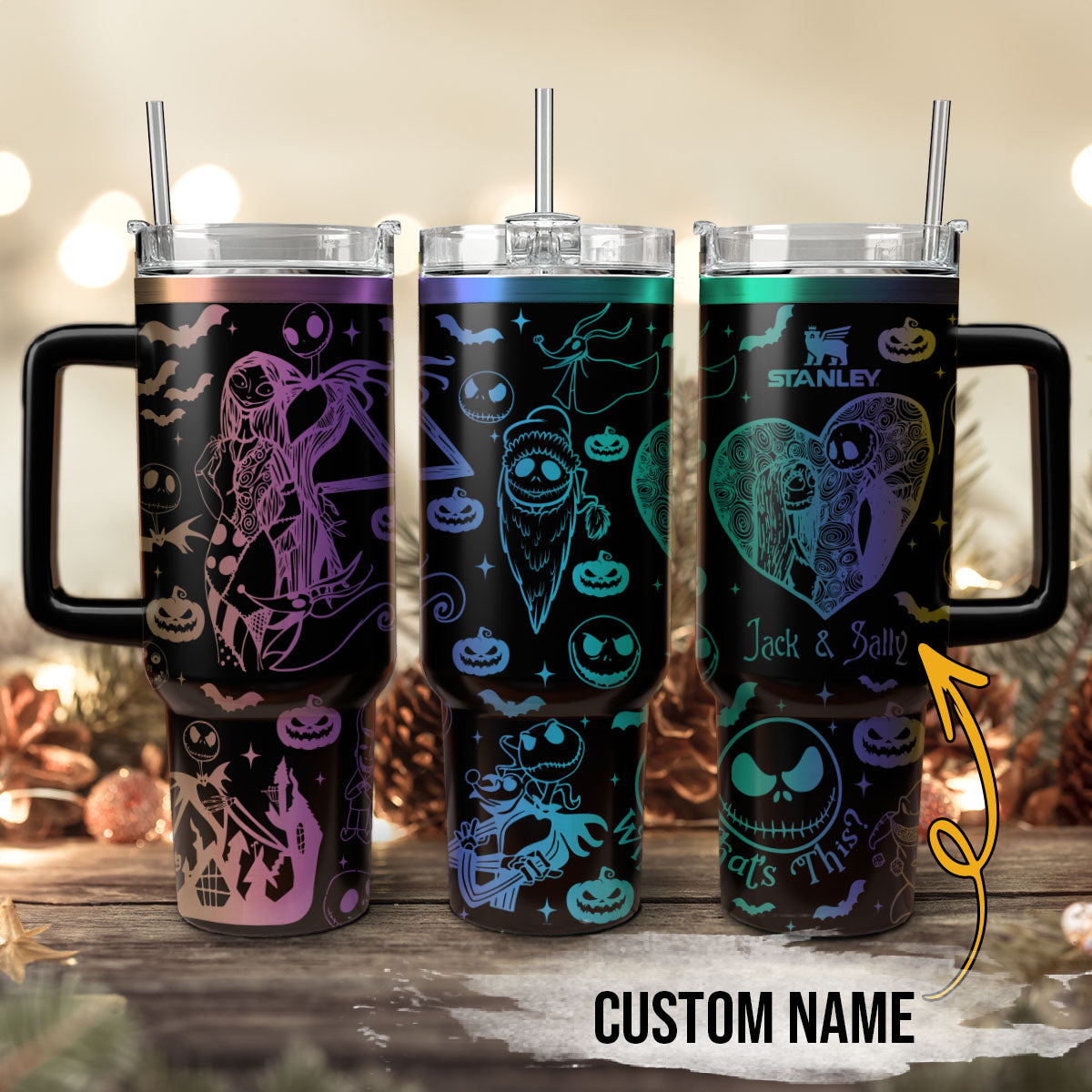 The Nightmare Before Christmas Movies Custom Stanley Cup 40 oz 30 oz Tumbler With HandleTVC2301113