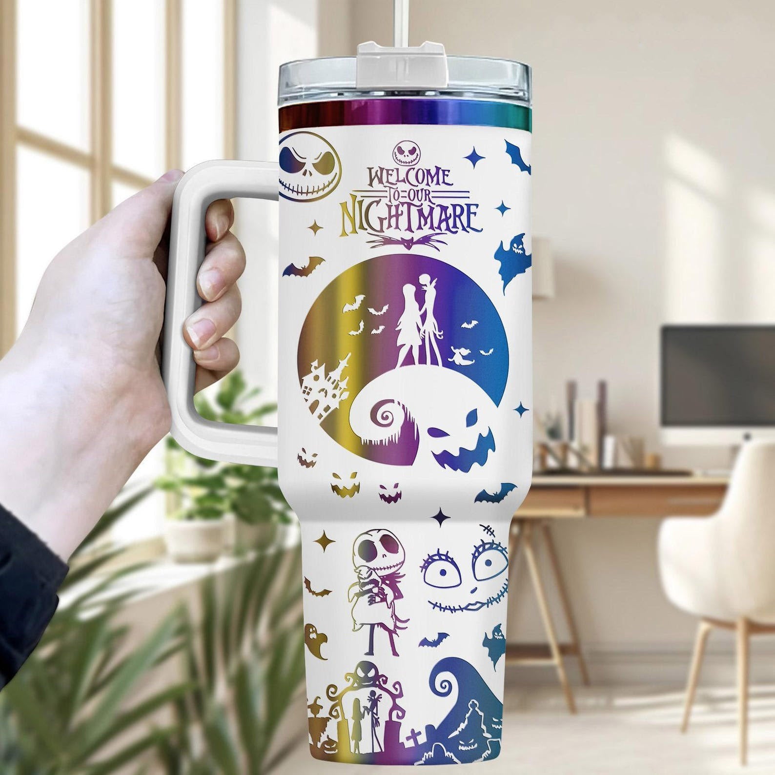 The Nightmare Before Christmas Movies Custom Stanley Cup 40 oz 30 oz Tumbler With HandleTVC2301113 - Image 2