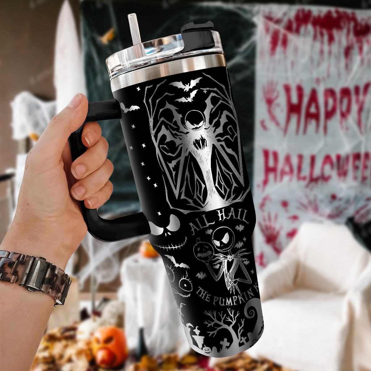 The Nightmare Before Christmas Movies Custom Stanley Cup 40 oz 30 oz Tumbler With HandleTVC2301113 - Image 2