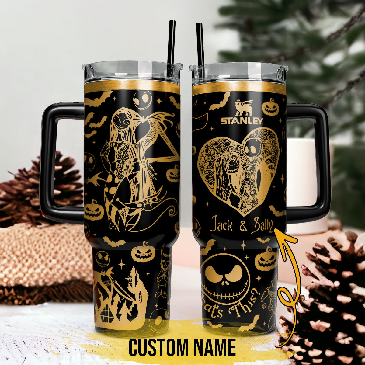 The Nightmare Before Christmas Movies Custom Stanley Cup 40 oz 30 oz Tumbler With HandleTVC2301113