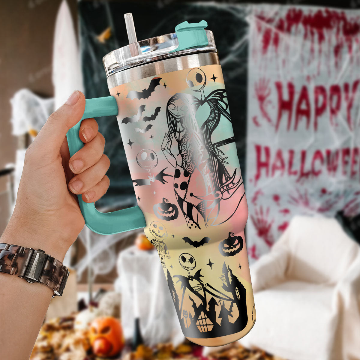 The Nightmare Before Christmas Movies Custom Stanley Cup 40 oz 30 oz Tumbler With HandleTVC2301113