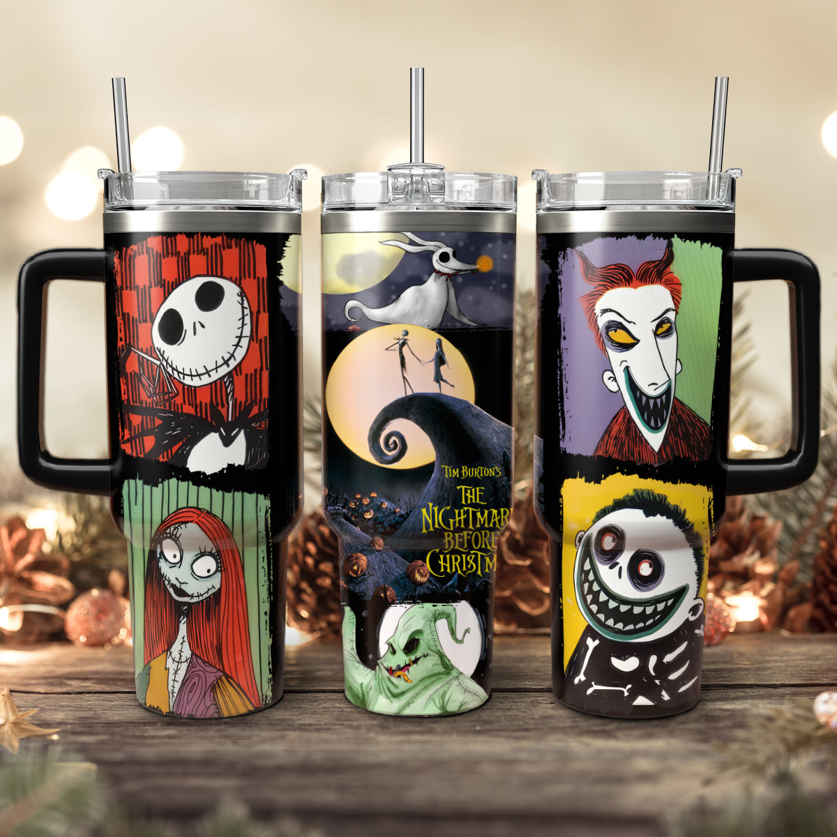 The Nightmare Before Christmas Movies Custom Stanley Cup 40 oz 30 oz Tumbler With HandleTVC2301113