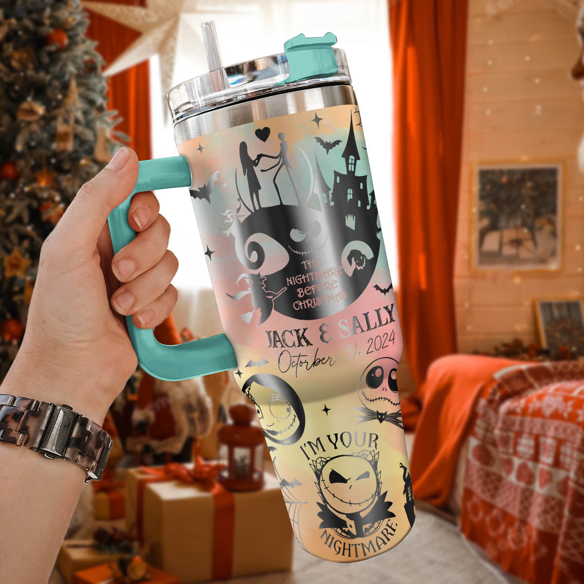 The Nightmare Before Christmas Movies Custom Stanley Cup 40 oz 30 oz Tumbler With HandleTVC2301113