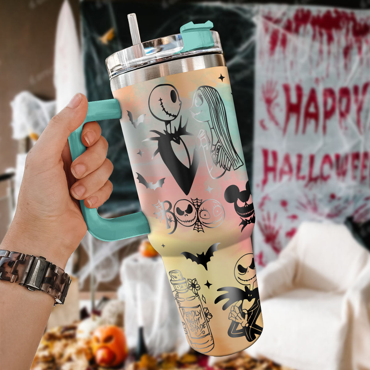 The Nightmare Before Christmas Movies Custom Stanley Cup 40 oz 30 oz Tumbler With HandleTVC2301114