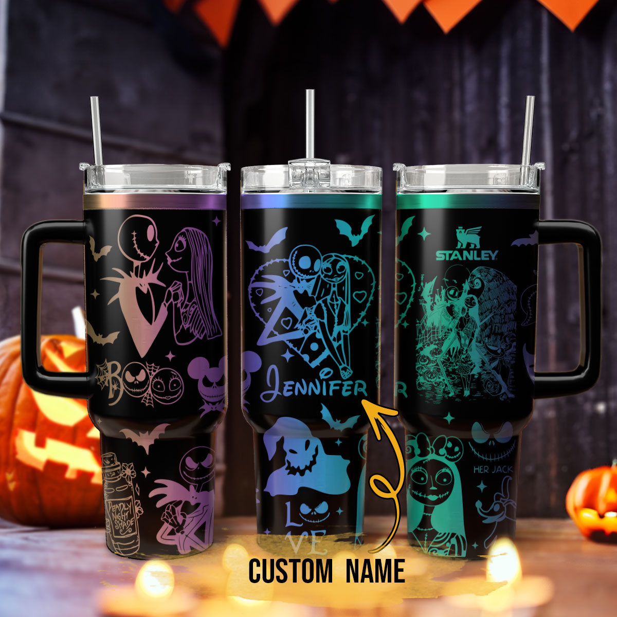 The Nightmare Before Christmas Movies Custom Stanley Cup 40 oz 30 oz Tumbler With HandleTVC2301114