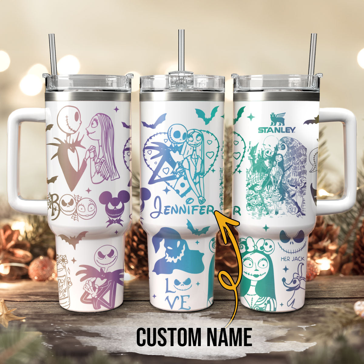 The Nightmare Before Christmas Movies Custom Stanley Cup 40 oz 30 oz Tumbler With HandleTVC2301114