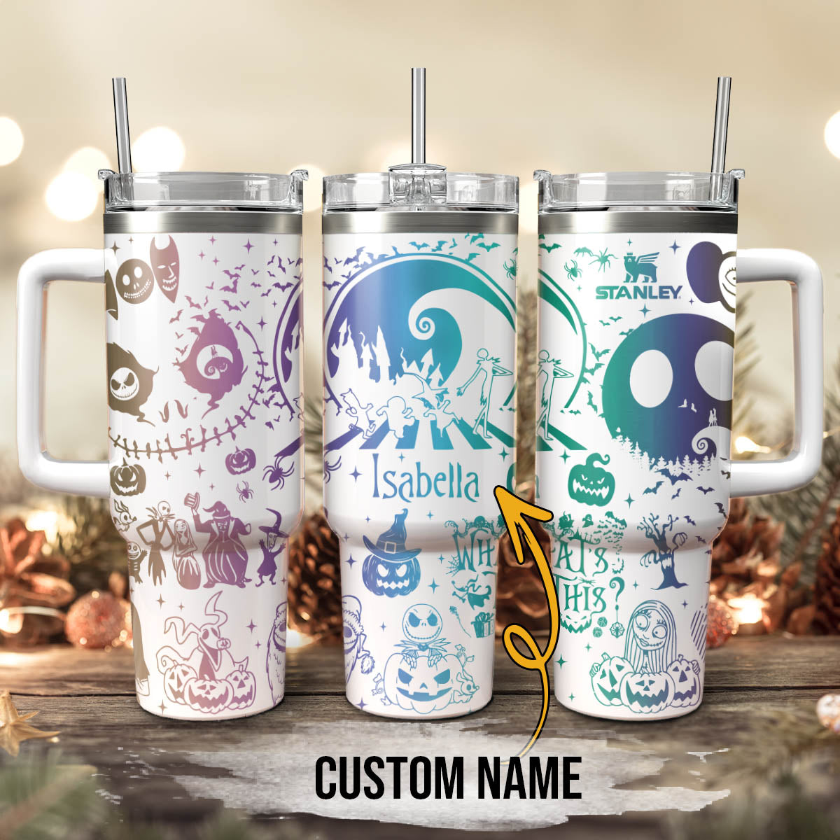 The Nightmare Before Christmas Movies Custom Stanley Cup 40 oz 30 oz Tumbler With HandleTVC2301115