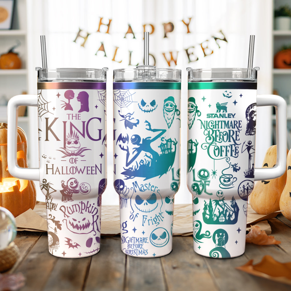 The Nightmare Before Christmas Movies Custom Stanley Cup 40 oz 30 oz Tumbler With HandleTVC2301116