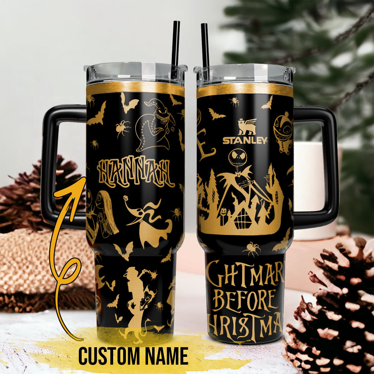The Nightmare Before Christmas Movies Custom Stanley Cup 40 oz 30 oz Tumbler With HandleTVC2301116
