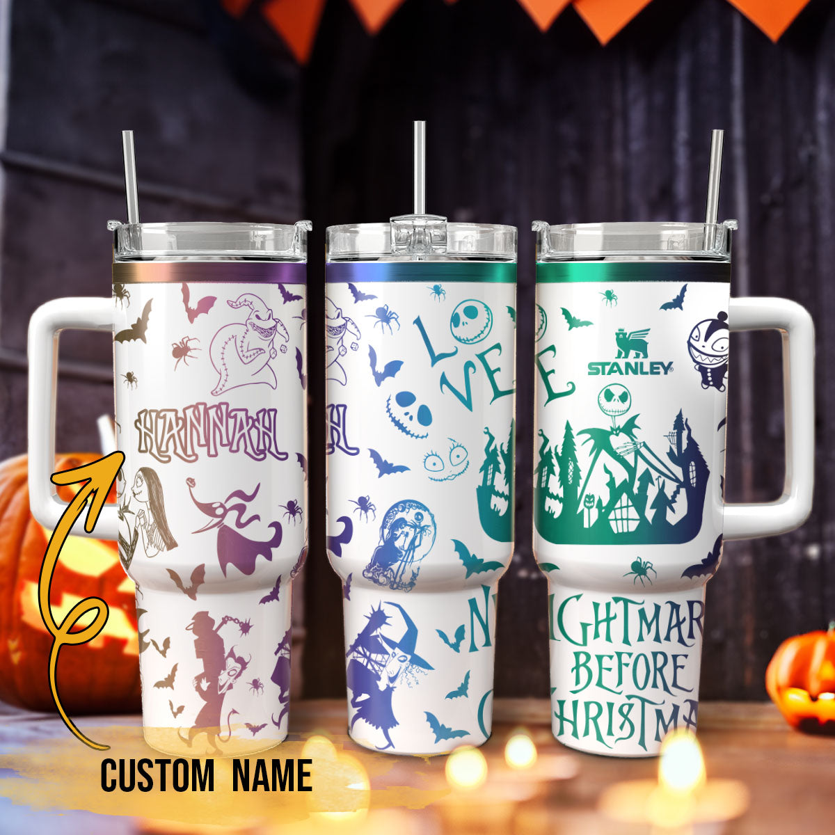 The Nightmare Before Christmas Movies Custom Stanley Cup 40 oz 30 oz Tumbler With HandleTVC2301116